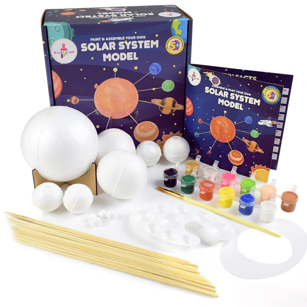 Kalakaram Thermocol Solar System Model Kit — Toycra