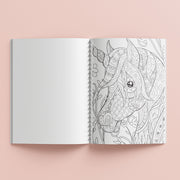 Kaleidoscope Coloring Unicorn Rainbows Book