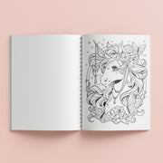 Kaleidoscope Coloring Unicorn Rainbows Book