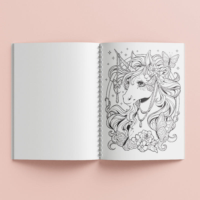 Kaleidoscope Coloring Unicorn Rainbows Book