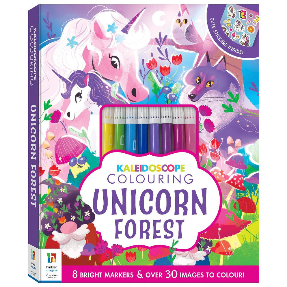 Kaleidoscope Colouring Kit Unicorn Forest — Toycra