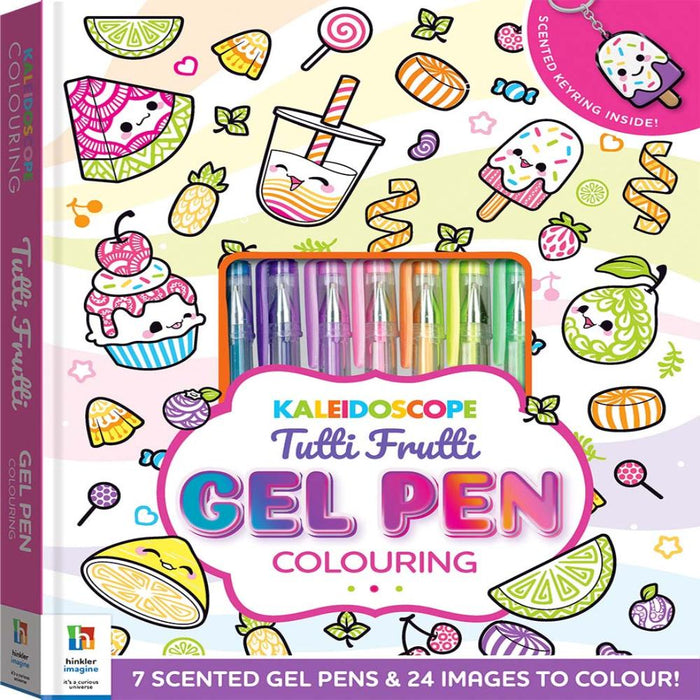 Kaleidoscope Tutti Frutti Gel Pen Colouring Kit-Arts & Crafts-SBC-Toycra