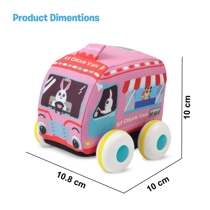 Karma Solutions Fabric Pull Back Car & Bus