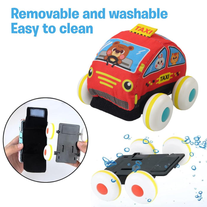 Karma Solutions Fabric Pull Back Car & Bus-Soft Toy-Karma Solutions-Toycra