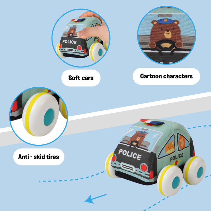 Karma Solutions Fabric Pull Back Car & Bus-Soft Toy-Karma Solutions-Toycra