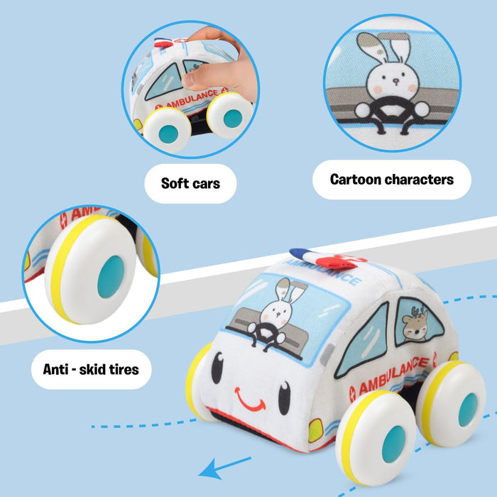 Karma Solutions Fabric Pull Back Car & Bus-Soft Toy-Karma Solutions-Toycra