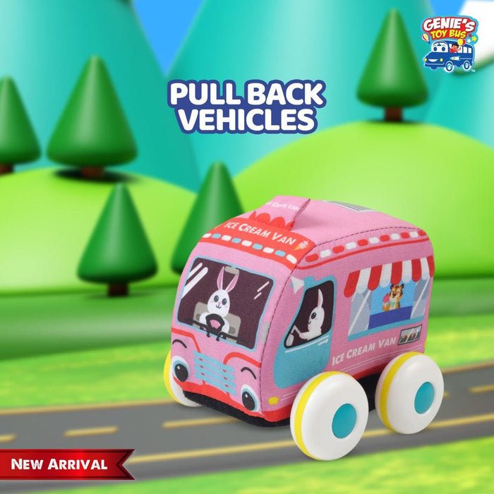 Karma Solutions Fabric Pull Back Car & Bus-Soft Toy-Karma Solutions-Toycra