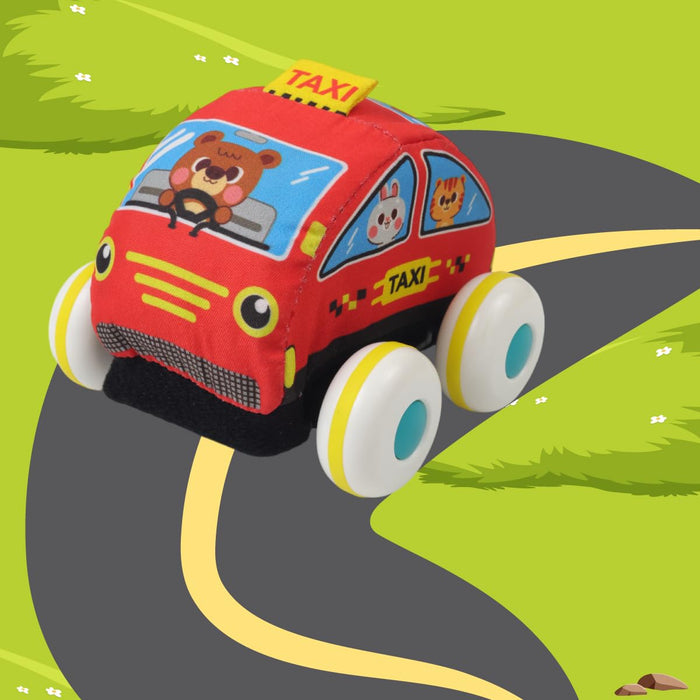 Karma Solutions Fabric Pull Back Car & Bus-Soft Toy-Karma Solutions-Toycra