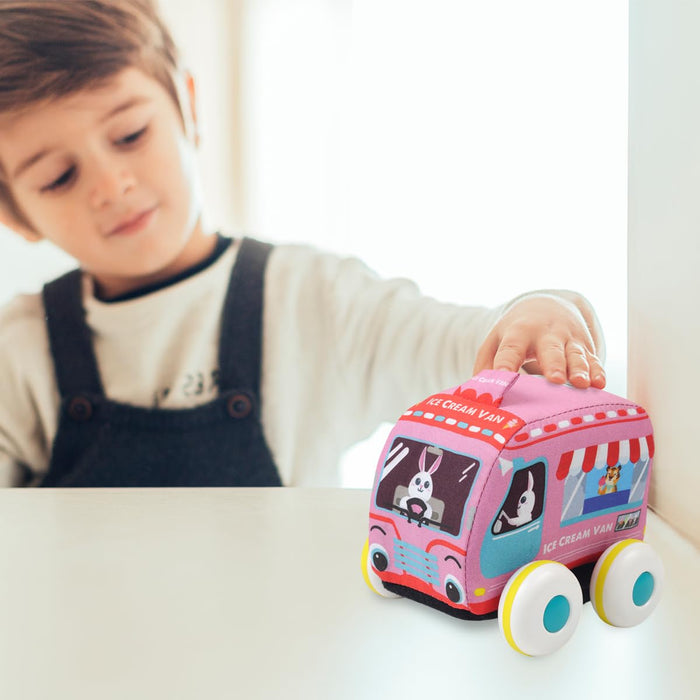 Karma Solutions Fabric Pull Back Car & Bus-Soft Toy-Karma Solutions-Toycra