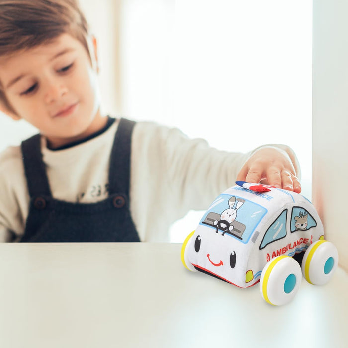 Karma Solutions Fabric Pull Back Car & Bus-Soft Toy-Karma Solutions-Toycra