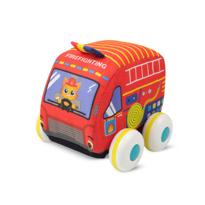 Karma Solutions Fabric Pull Back Car & Bus-Soft Toy-Karma Solutions-Toycra