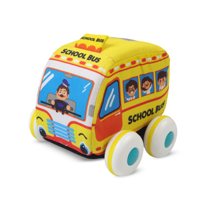 Karma Solutions Fabric Pull Back Car & Bus-Soft Toy-Karma Solutions-Toycra