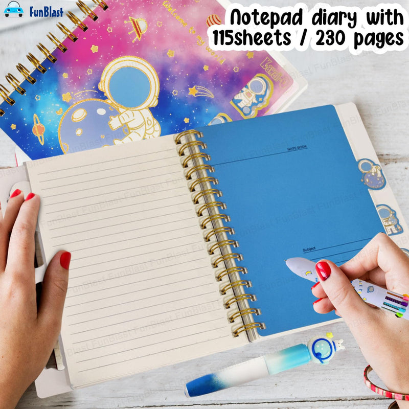 Kawaii Astro Leo & Galileo Stationary Set