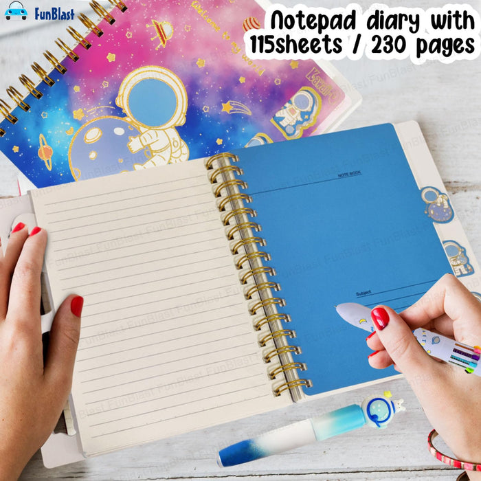 Kawaii Astro Leo & Galileo Stationary Set-Stationery-Bright International-Toycra