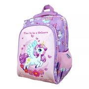 Kawaii Cute Purple unicorn Theme School Bag For Kids