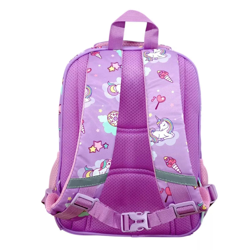 Kawaii Cute Purple unicorn Theme School Bag For Kids