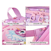 Kawaii Cute Purple unicorn Theme School Bag For Kids