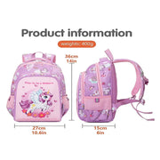 Kawaii Cute Purple unicorn Theme School Bag For Kids