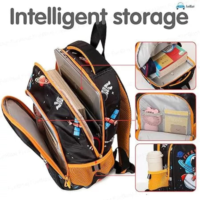 Kawaii Fly To Space Design School Bag-Backpack-Bright International-Toycra