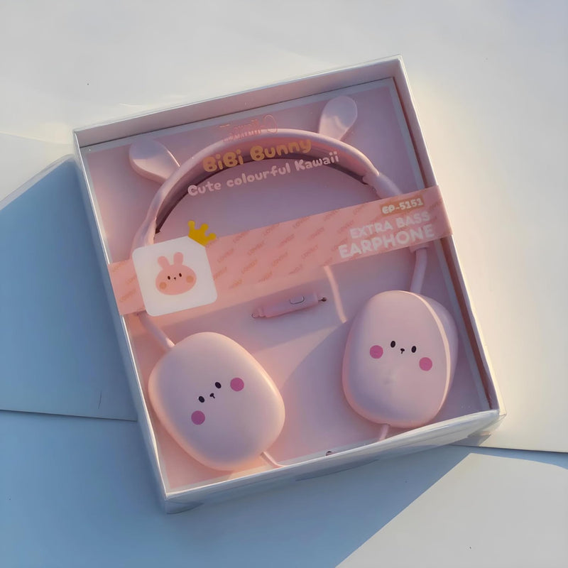 Kawaii Kiki Animal Design Wired Headphones