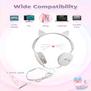 Kawaii Kiki Animal Design Wired Headphones