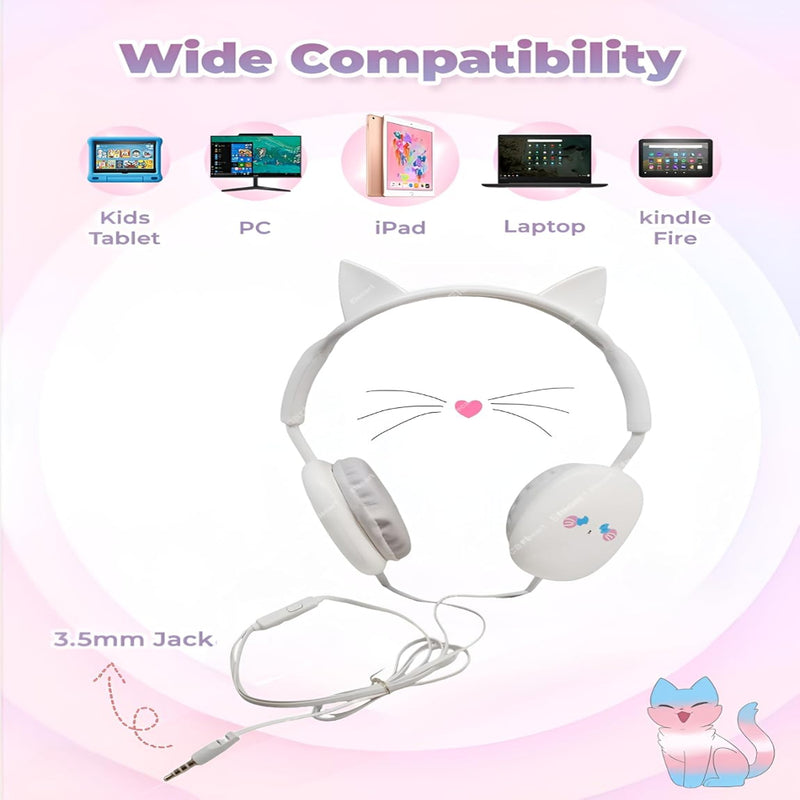 Kawaii Kiki Animal Design Wired Headphones