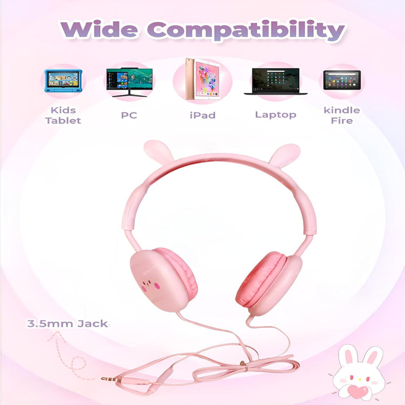 Kawaii Kiki Animal Design Wired Headphones
