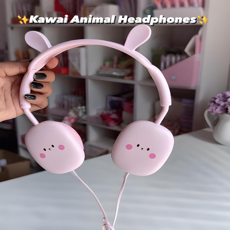 Kawaii Kiki Animal Design Wired Headphones