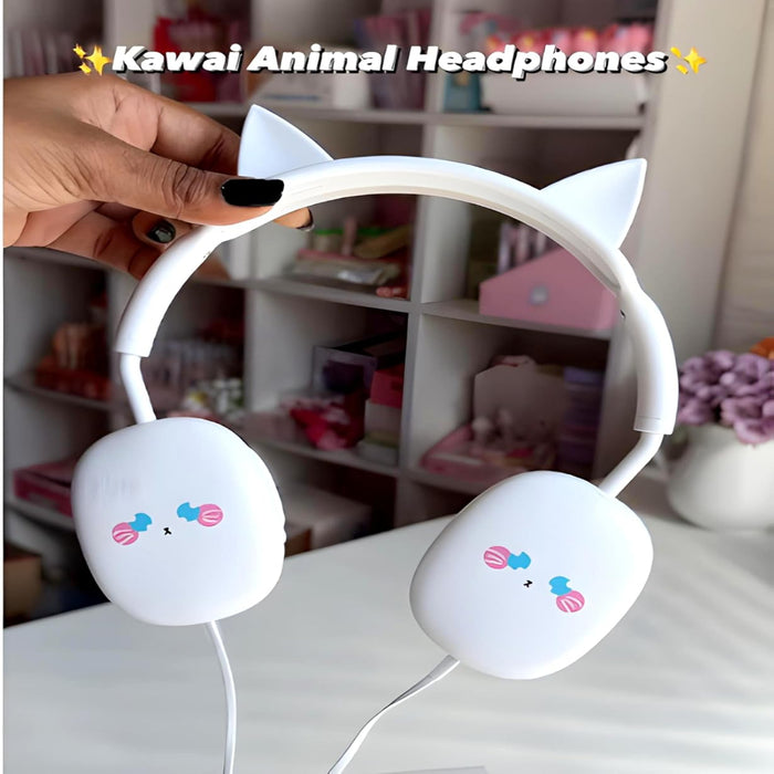 Kawaii Kiki Animal Design Wired Headphones-Electronic Toys-Bright International-Toycra