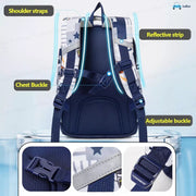 Kawaii Rocket Design School Bag