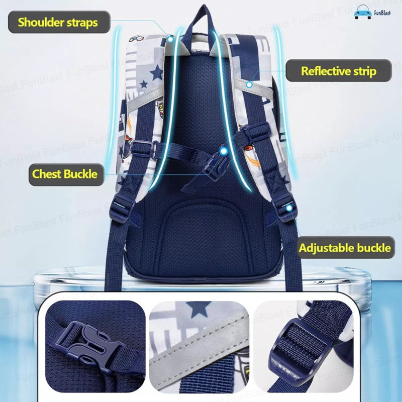 Kawaii Rocket Design School Bag
