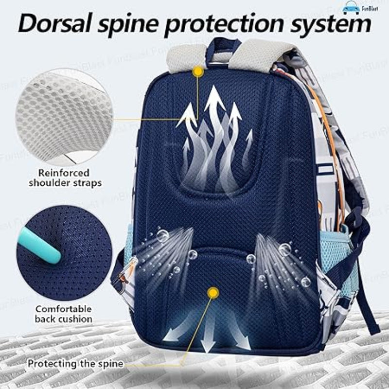 Kawaii Rocket Design School Bag
