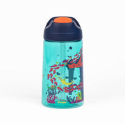 Kicups Clear Sip Tritan straw bottle with slider lid