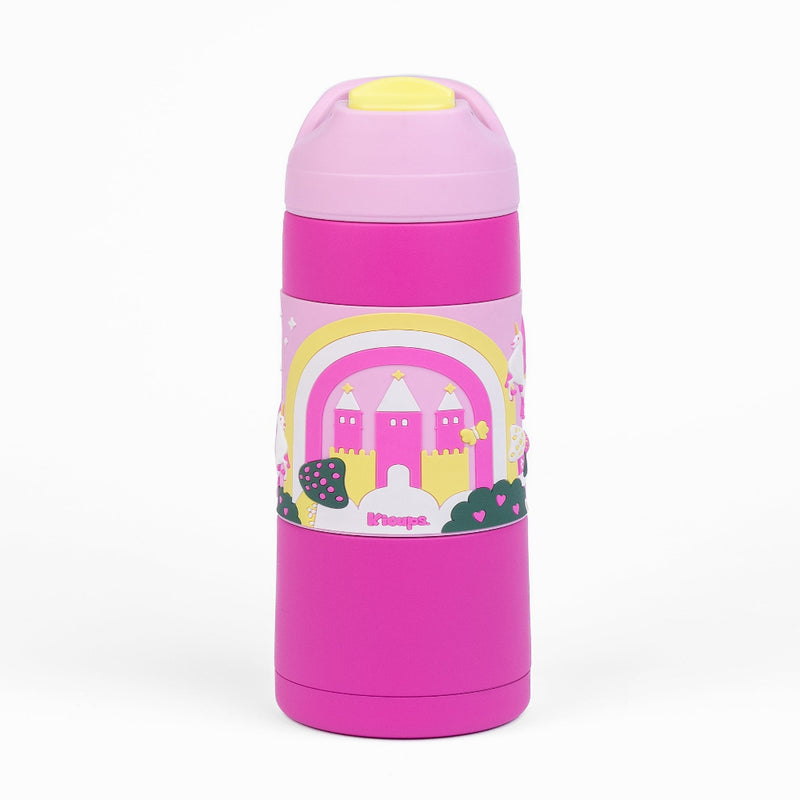 Kicups Grip Flow Stainless Steel Insulated Straw Bottle with Slider Lid