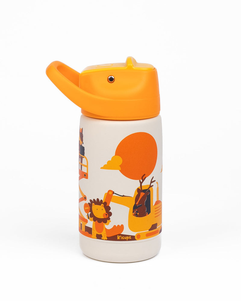 Kicups Little Cup Stainless steel insulated straw bottle with slider lid