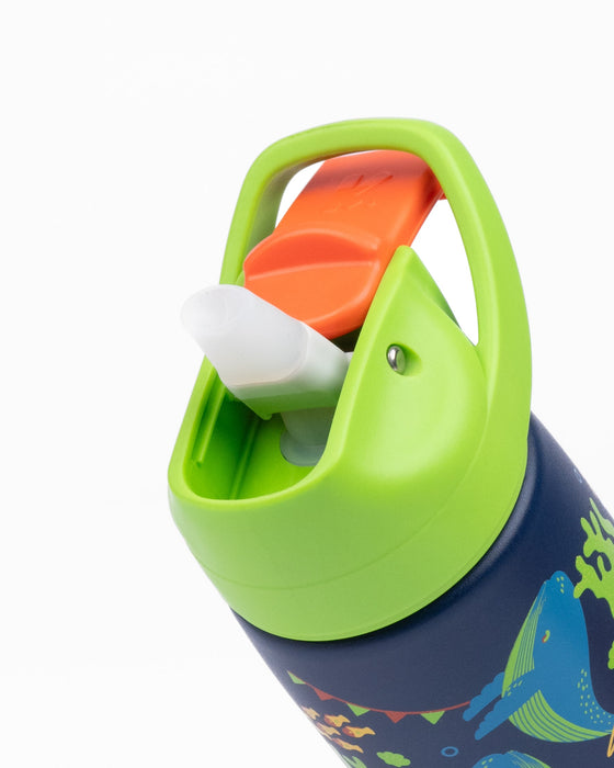 Kicups Little Cup Stainless steel insulated straw bottle with slider lid-LunchBox & Water Bottles-Kicups-Toycra