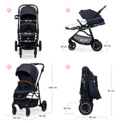 Kinderkraft All Road Pushchair/Stroller - Imperial Blue