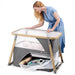 Kinderkraft Sofi Travel Cot With Playpen Function Grey-Cribs & Cots-Kinderkraft-Toycra