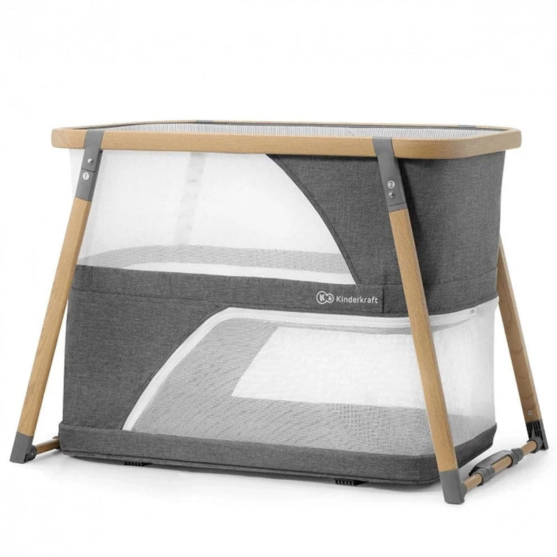Kinderkraft Sofi Travel Cot With Playpen Function Grey