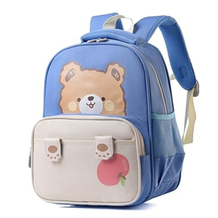 KokoRo Kids Apple Bear Backpack for Kids -Blue