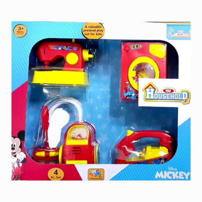 Kriiddaank Mickey Mini Household Set 4 Pcs-Pretend Play-Khushi Export-Toycra