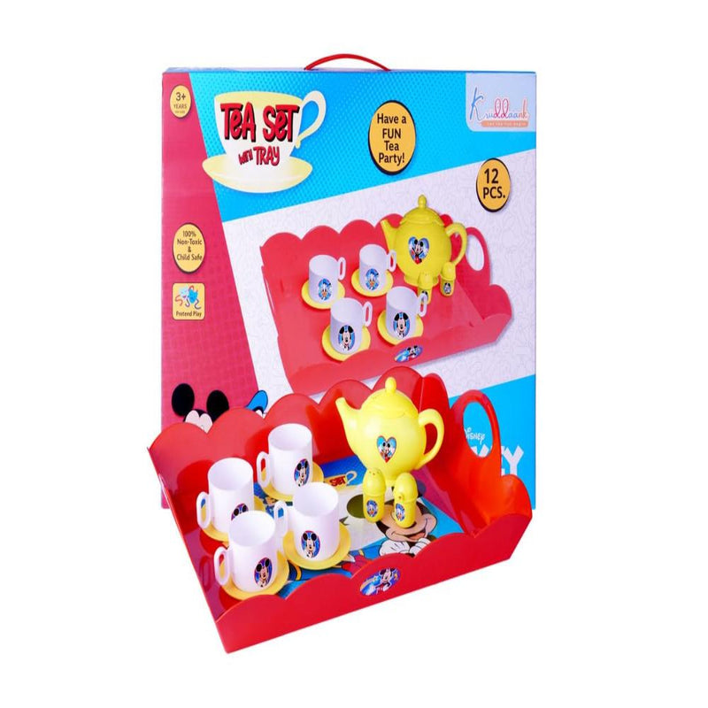 Kriiddaank Mickey Tea Set with Tray 12 Pcs Set