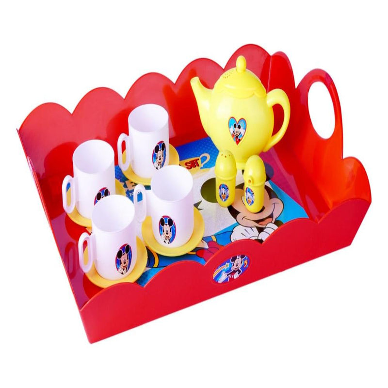 Kriiddaank Mickey Tea Set with Tray 12 Pcs Set