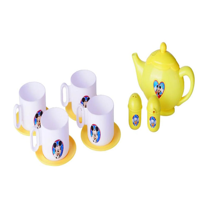 Kriiddaank Mickey Tea Set with Tray 12 Pcs Set-Pretend Play-Khushi Export-Toycra