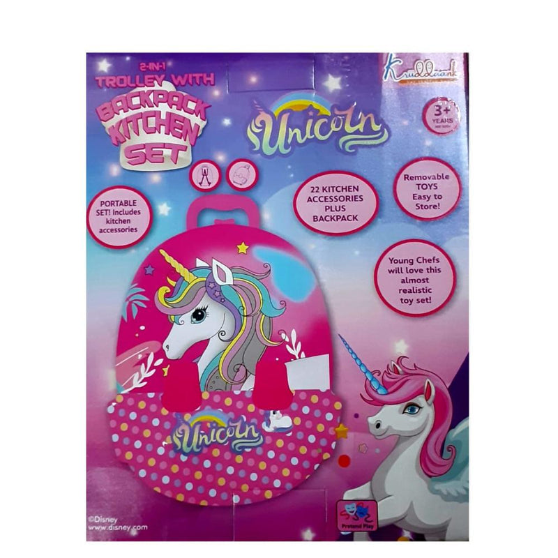 Kriiddaank Unicorn Backpack with Kicthen Set