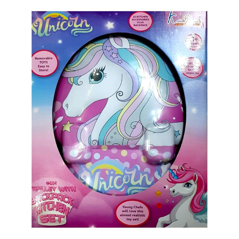 Kriiddaank Unicorn Backpack with Kicthen Set