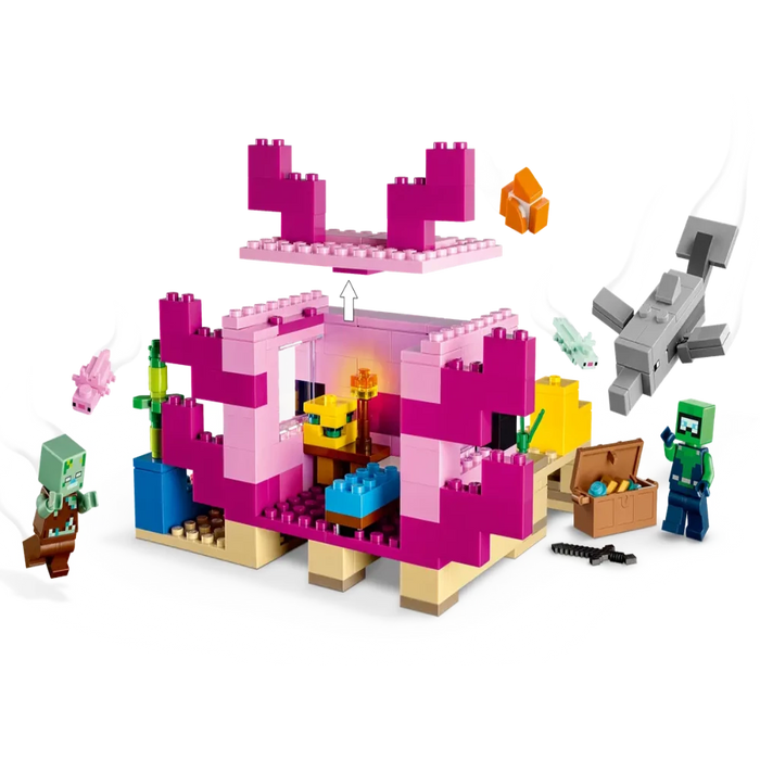 LEGO 21247 Minecraft The Axolotl House-Construction-LEGO-Toycra