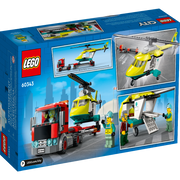 LEGO 60343 City Rescue Helicopter Transport -215 Pieces