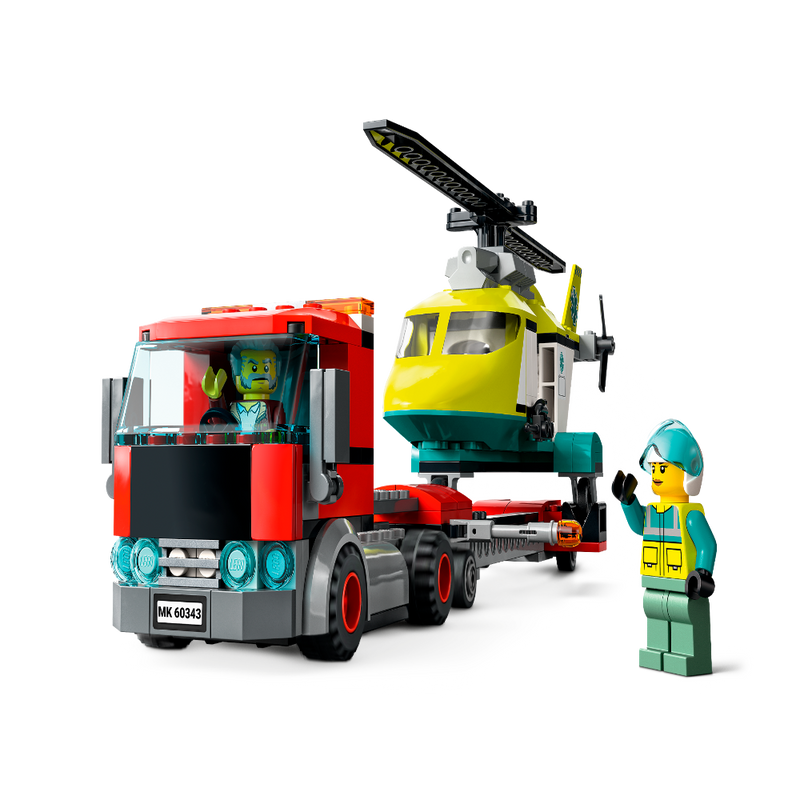 LEGO 60343 City Rescue Helicopter Transport -215 Pieces