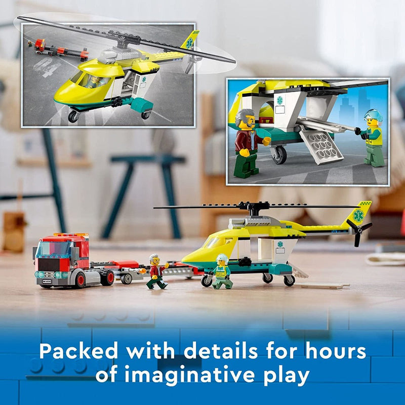 LEGO 60343 City Rescue Helicopter Transport -215 Pieces
